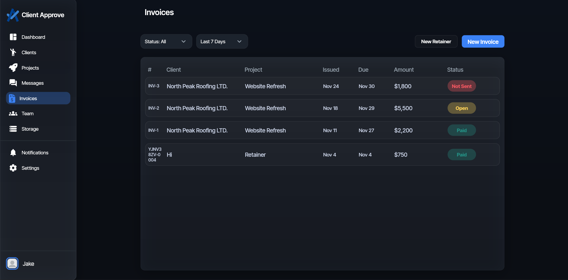 Client Approve client portal overview